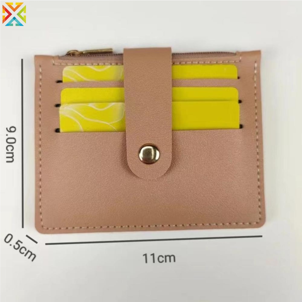 Ví Ngắn Đựng Thẻ / Bằng Lái Xe Có Khóa Kéo Họa Tiết Hoạt Hình One Piece