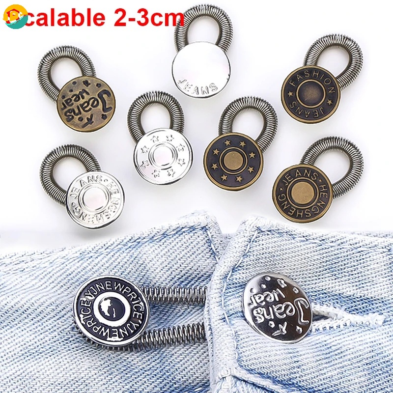 Khóa Kim Loại Nới Rộng Thắt Lưng Quần Jean Nhiều Kiểu Có Thể Điều Chỉnh