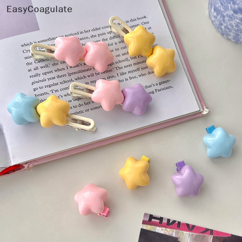 Kẹp Tóc Hình Ngôi Sao 3D Nhiều Màu Sắc Dễ Thương Cho Bé Gái