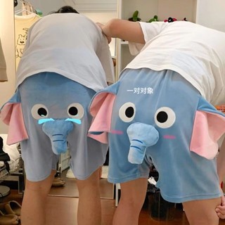 Quần short nam nữ in hình voi hoạt hình 3d vui nhộn hzfuw0927