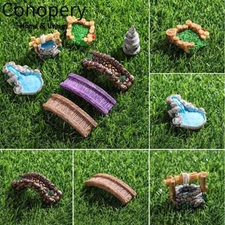 Conopery mô hình cây cầu hồ bơi bằng nhựa resin thủ công trang trí tiểu cảnh
