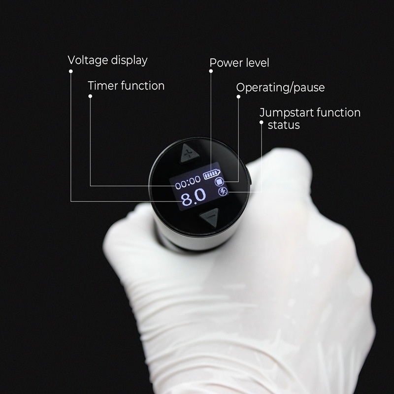 Nguồn Rcaa Cho Máy Xăm Không Dây Sử Dụng Pin Lâu Trôi