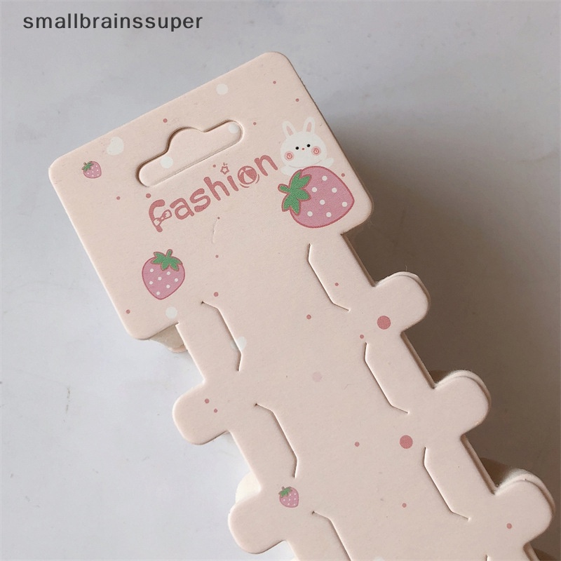 Set 50 Thẻ Giấy Dài Trưng Bày Kẹp Tóc / Vòng Tay / Dây Buộc Tóc Trang Sức DIY SBS