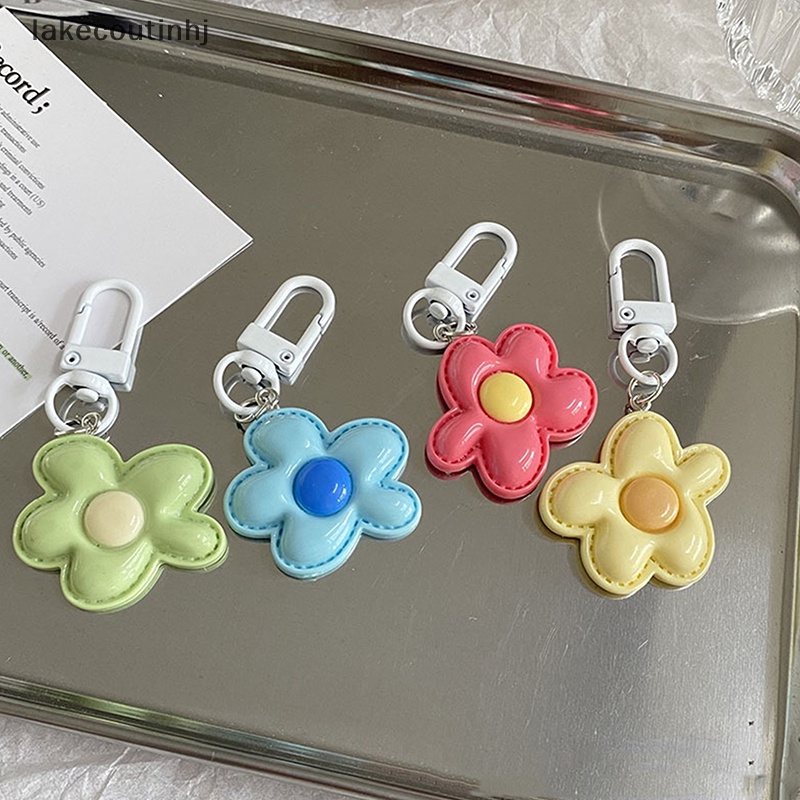 Móc Khóa Hình Bông Hoa Màu Sắc Ngọt Ngào Dễ Thương DIY