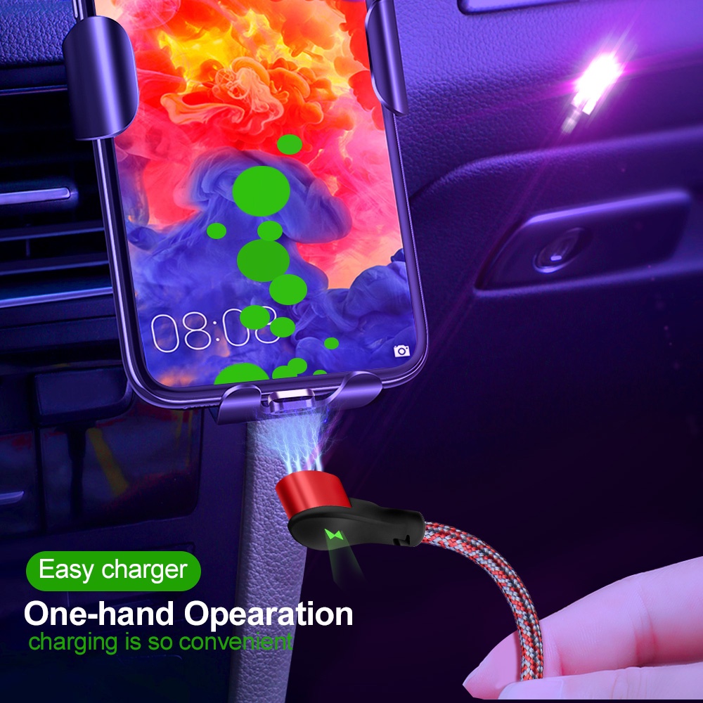 SAMSUNG XIAOMI Cáp Sạc Từ Tính Micro USB Type C 3A Chuyên Dụng Cho Điện Thoại Huawei