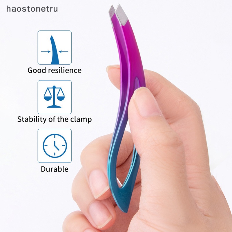 Nhíp Tỉa Lông Mày Chuyên Nghiệp Bằng Thép Không Gỉ Đầy Màu Sắc