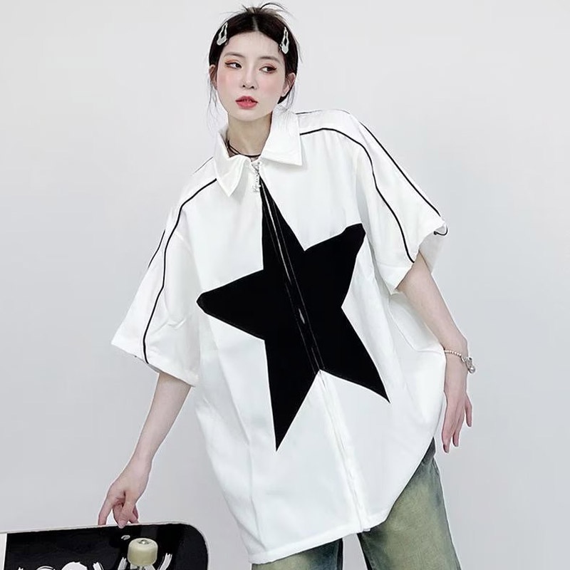 Áo Khoác Tay Ngắn Phong Cách hip hop Thời Trang Cho Nam Và Nữ