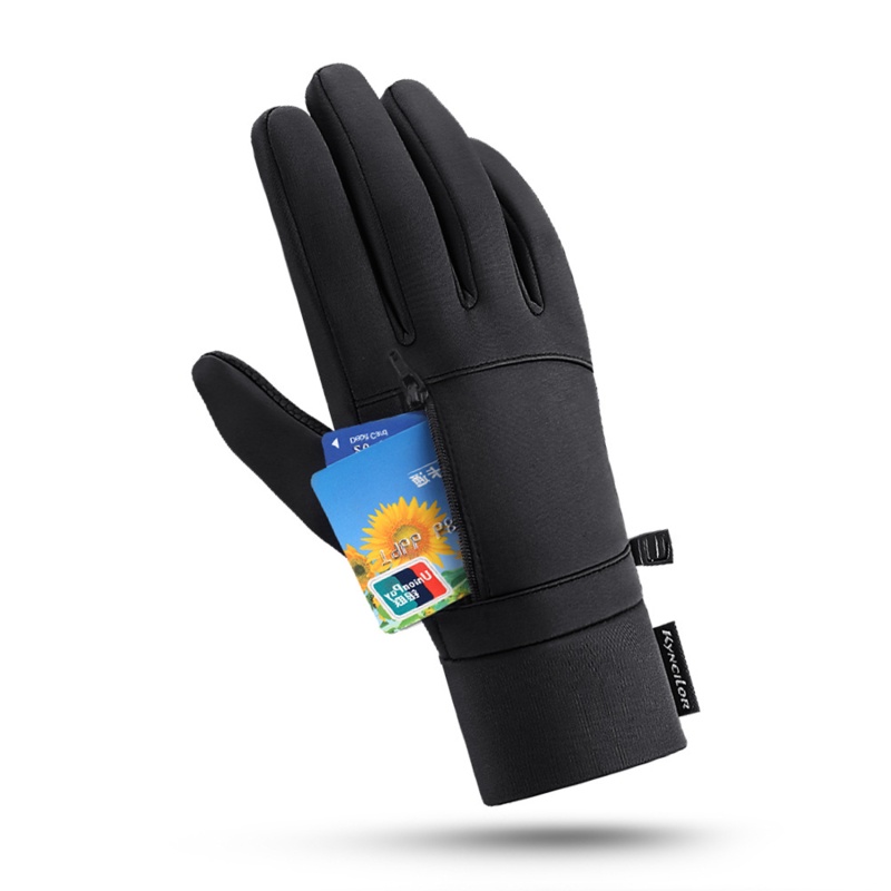 Mùa đông không thấm nước đi xe đạp găng tay thể thao ngoài trời chạy xe máy ski touch