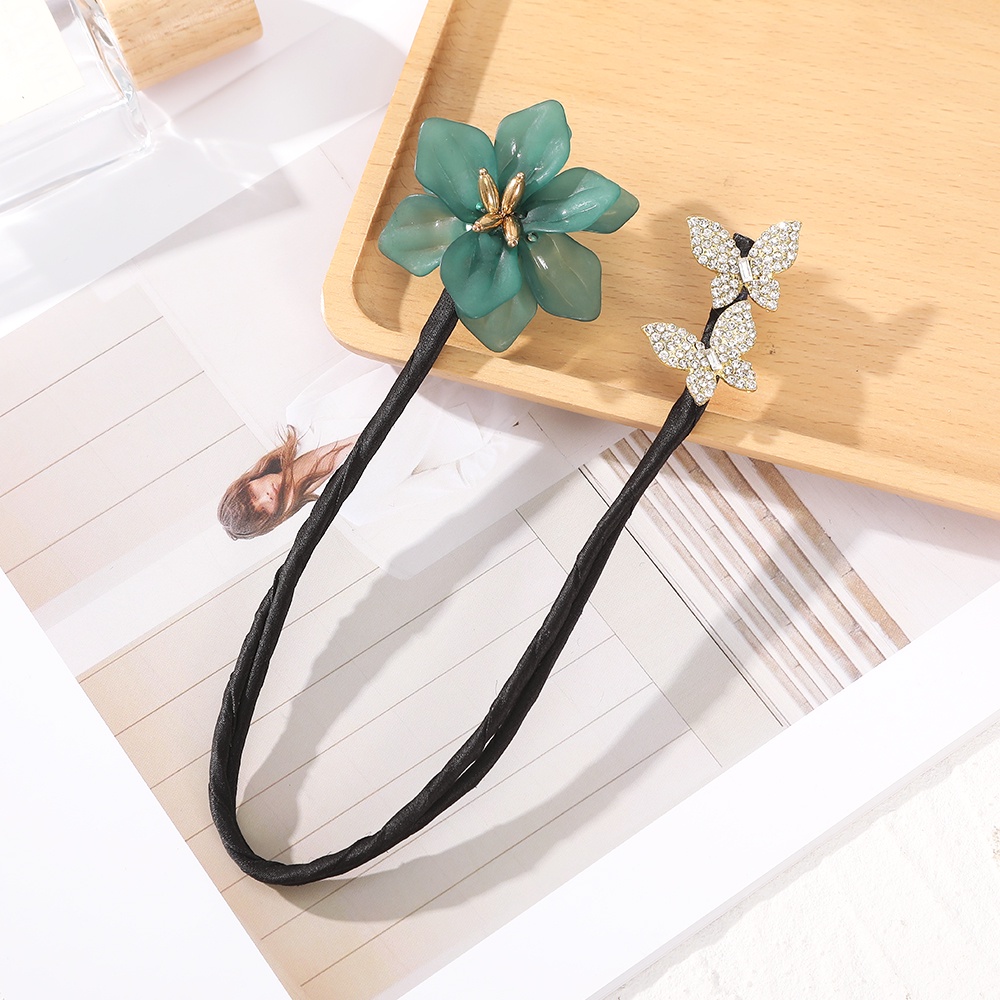 Haimeikang Kẹp Tóc Hình Bướm Đính Đá Thời Trang Dành Cho Nữ