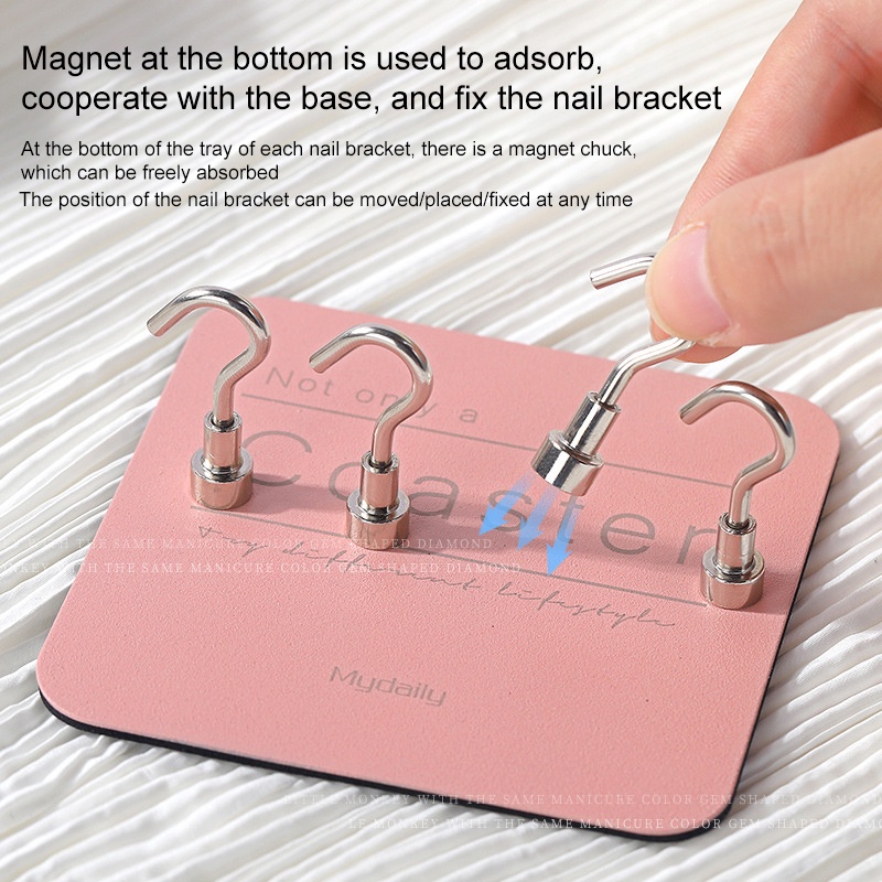 Giá Đỡ Trưng Bày Móng Tay Giả Từ Tính Mạnh Mẽ Dành Cho Salon