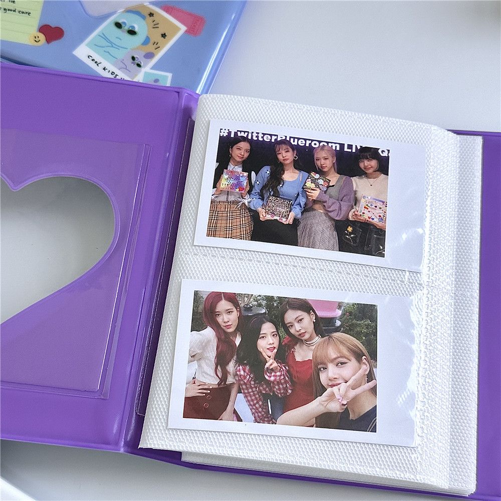 Album Ảnh Bìa Nhựa PP Polaroid 10cm Họa Tiết Hoạt Hình Dễ Thương