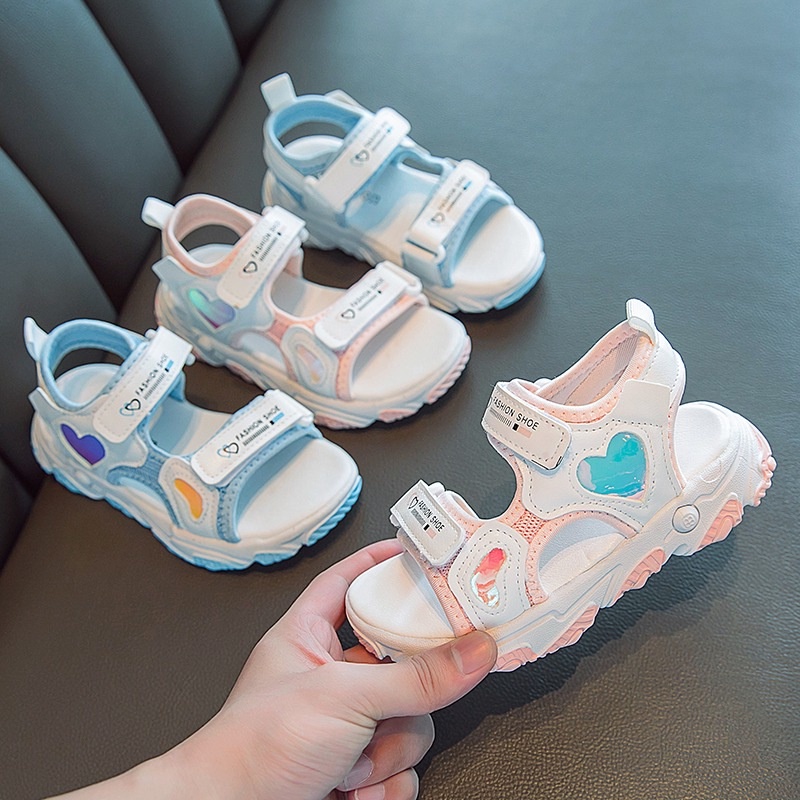 Giày Sandal Đế Mềm Chống Trượt Thời Trang Mùa Hè Hàn Quốc 2023 Cho Bé Gái