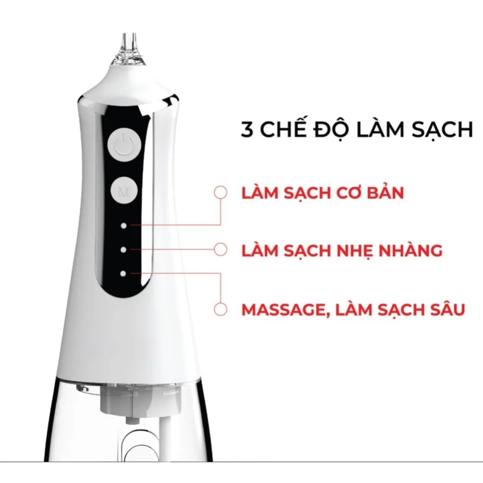 Máy Tăm Nước Cầm Tay KAW Dung Tích 300ml-5 Chế Độ Bảo Hành 12 Tháng