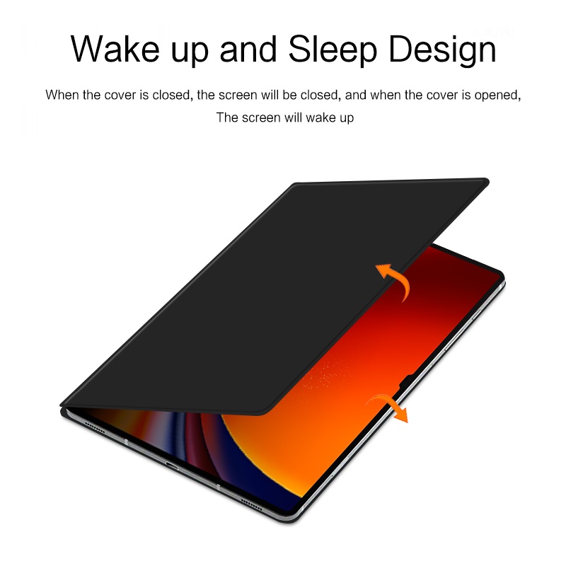 Bao Da Máy Tính Bảng Từ Tính Siêu Mỏng Có Ngăn Đựng Bút Cho Samsung Galaxy Tab S9 Plus 12.4 inch SM-X810 X816B X818U Giá Đỡ