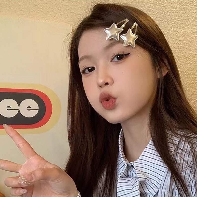 Kẹp TóC HìNh Ngôi Sao ĐíNh Kim Cương Giả ThờI Trang Cho Nữ Y2k