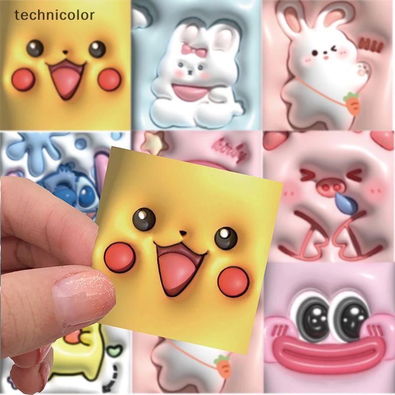 Bộ 62 Sticker Hoạt Hình 3d Xinh Xắn Trang Trí Ván Trượt