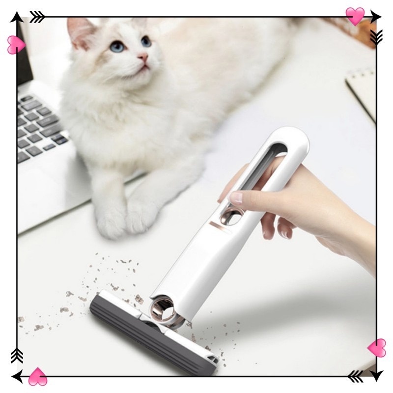 Cây Lau Bàn Bếp Tự Vắt Thông Minh Mini 25cm, Bọt Biển Siêu Thấm Hút Đa Năng, Gập Gọn