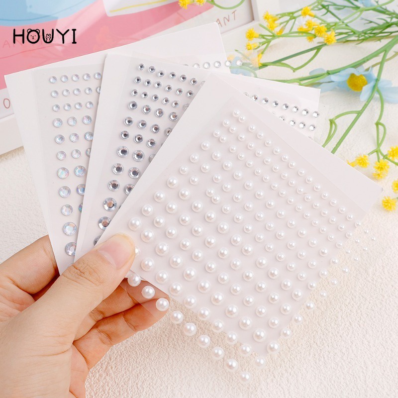 Miếng Dán Trang Trí Cơ Thể Kiểu Kim Cương Pha Lê 3D Nhiều Kích Cỡ