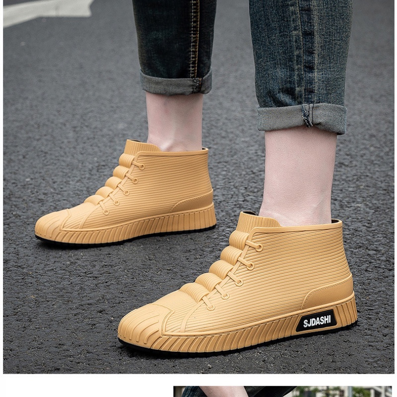 Giày Bốt Cao Su Đi Mưa / Câu Cá Chống Trượt / Thấm Nước Phong Cách Mới Cho Nam