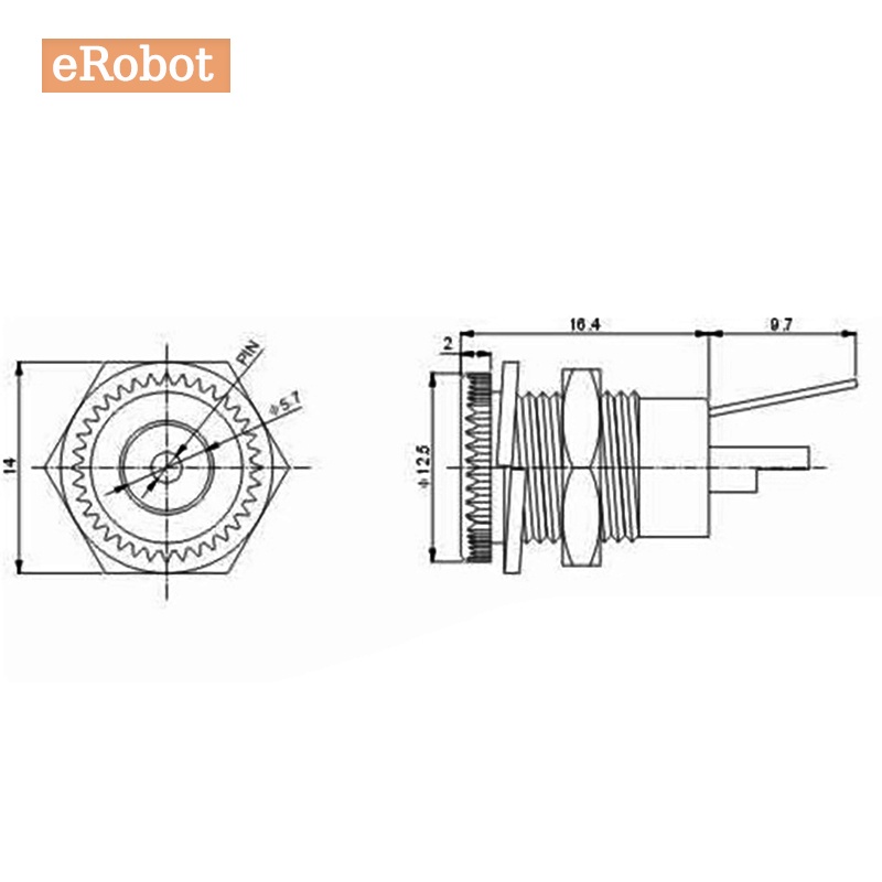 Bộ 5 Đầu Nối DC099 5.5 Mm X 2.1mm 2.5mm 5A 30V DC 5.5 * 2.1 5.5 * 2.5 DC-099