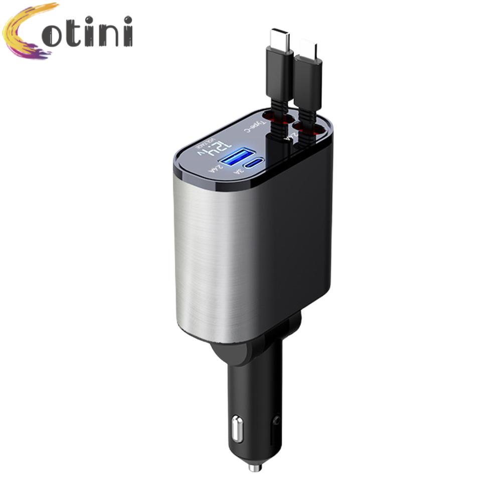 Cục Sạc Nhanh 4 Trong 1 120W Cho Xe Hơi