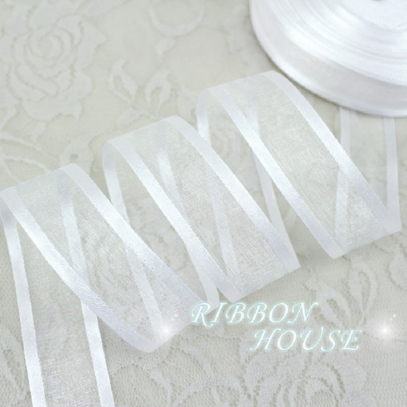 Cuộn dây ruy băng vải dệt mỏng bản rộng 25mm 10yard/ 50yard dành cho trang trí đa năng