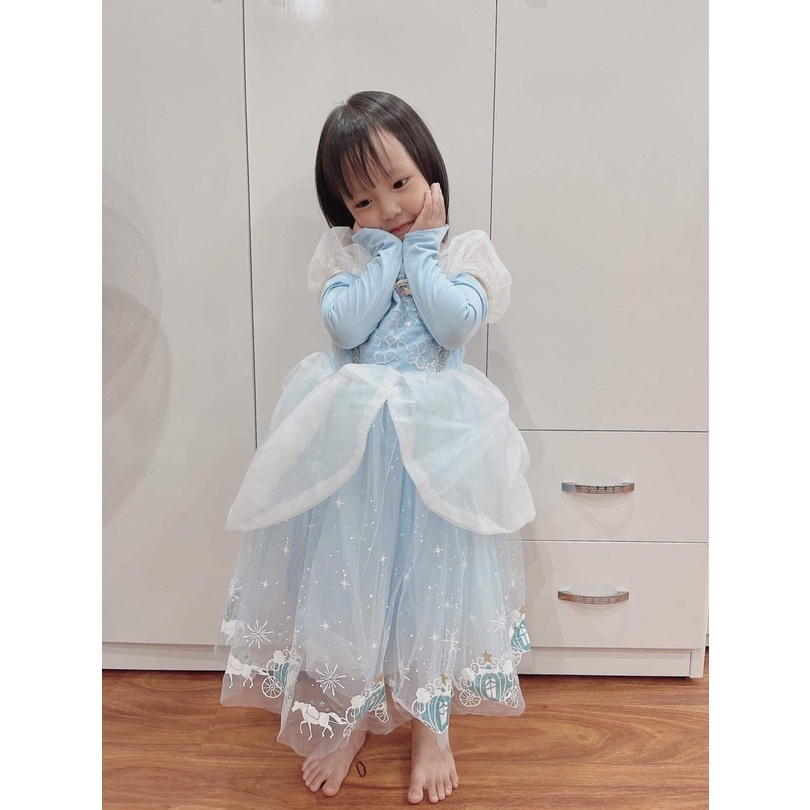 Đầm Hóa Trang Công Chúa Elsa Cho Bé Gái 3-8 Tuổi