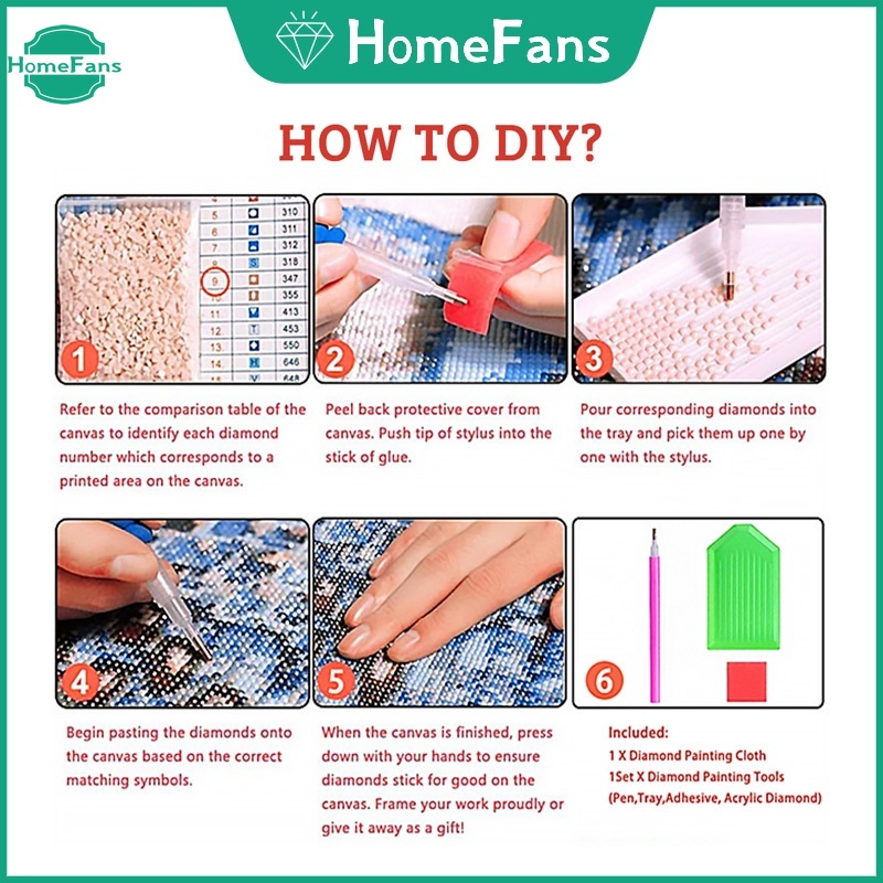 Bộ Tranh Đính Đá 5D Tự Làm Hình Chú Heo Hoạt Hình Trang Trí Nhà Cửa