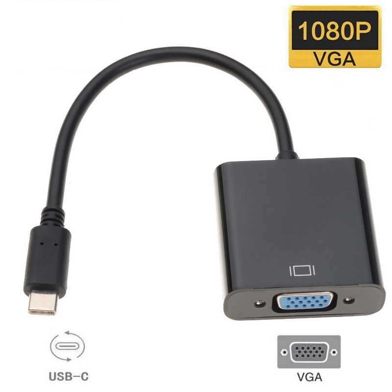 Bộ ChuyểN ĐổI Mini HD AV2VGA AV RCA CVBS Sang VGA 3.5mm Cho PC HDTV