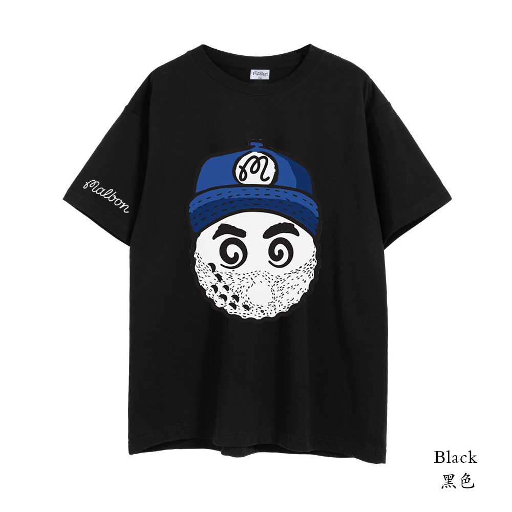 Malbon golf t-shirt nam mùa hè cotton tay ngắn in thời trang hàng đầu