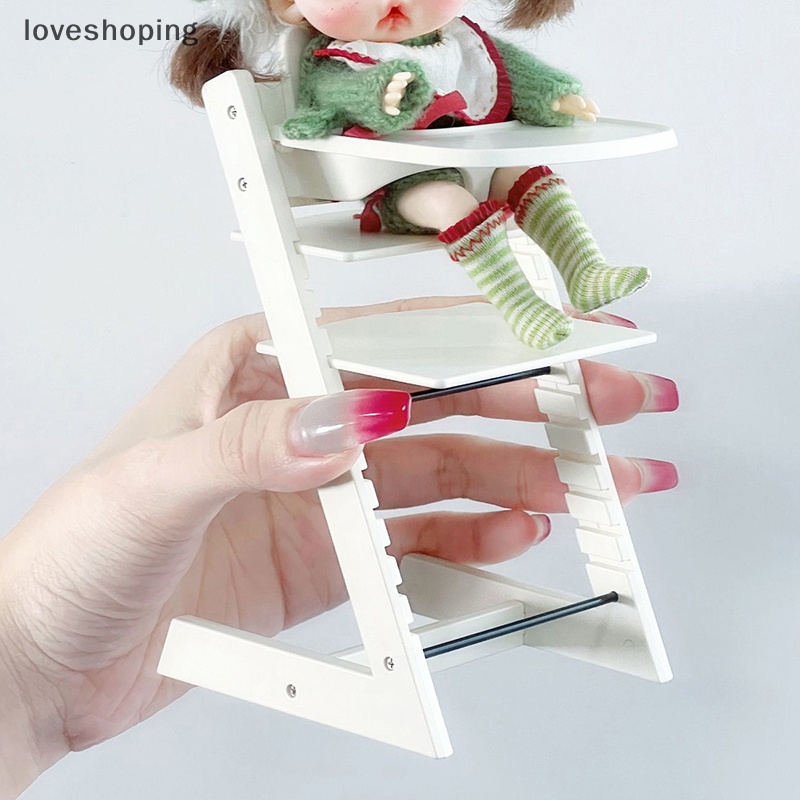 1: 6 ghế trẻ em có thể điều chỉnh dollhouse / ghế ăn cho bé / ghế bàn trẻ em / ghế nhỏ