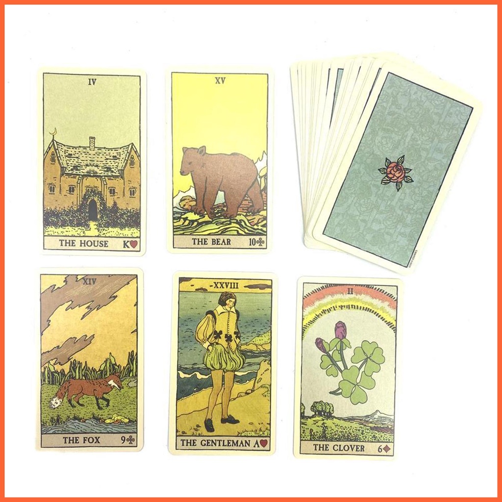Hot astounding lenormand oracle cards bói toán phiên bản tiếng anh bói bài tarot cards friend family board chunvn