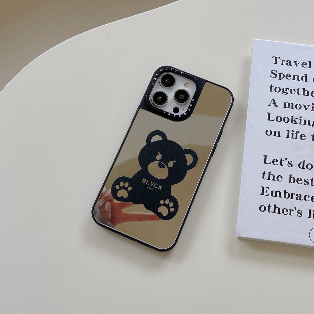 Blvck joker bear casetify phone case cho iPhone 15 14 13 12 11 pro max plus, vỏ cứng