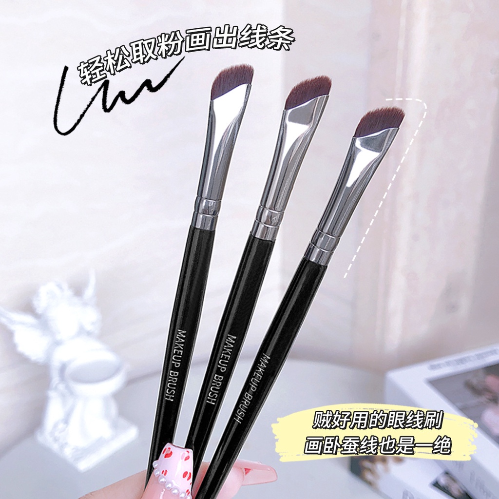 Jonbos sickle eyeliner brush flat bevel blade eyeliner brush lying silkworm brush eyebrow brush cọ trang điểm mắt cọ trang điểm cầm tay