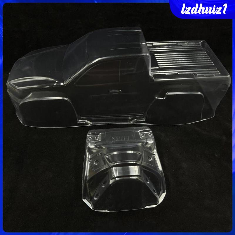 Xe bán tải rc trong suốt phụ tùng vỏ thân xe cho 1/10 xe ô tô diy