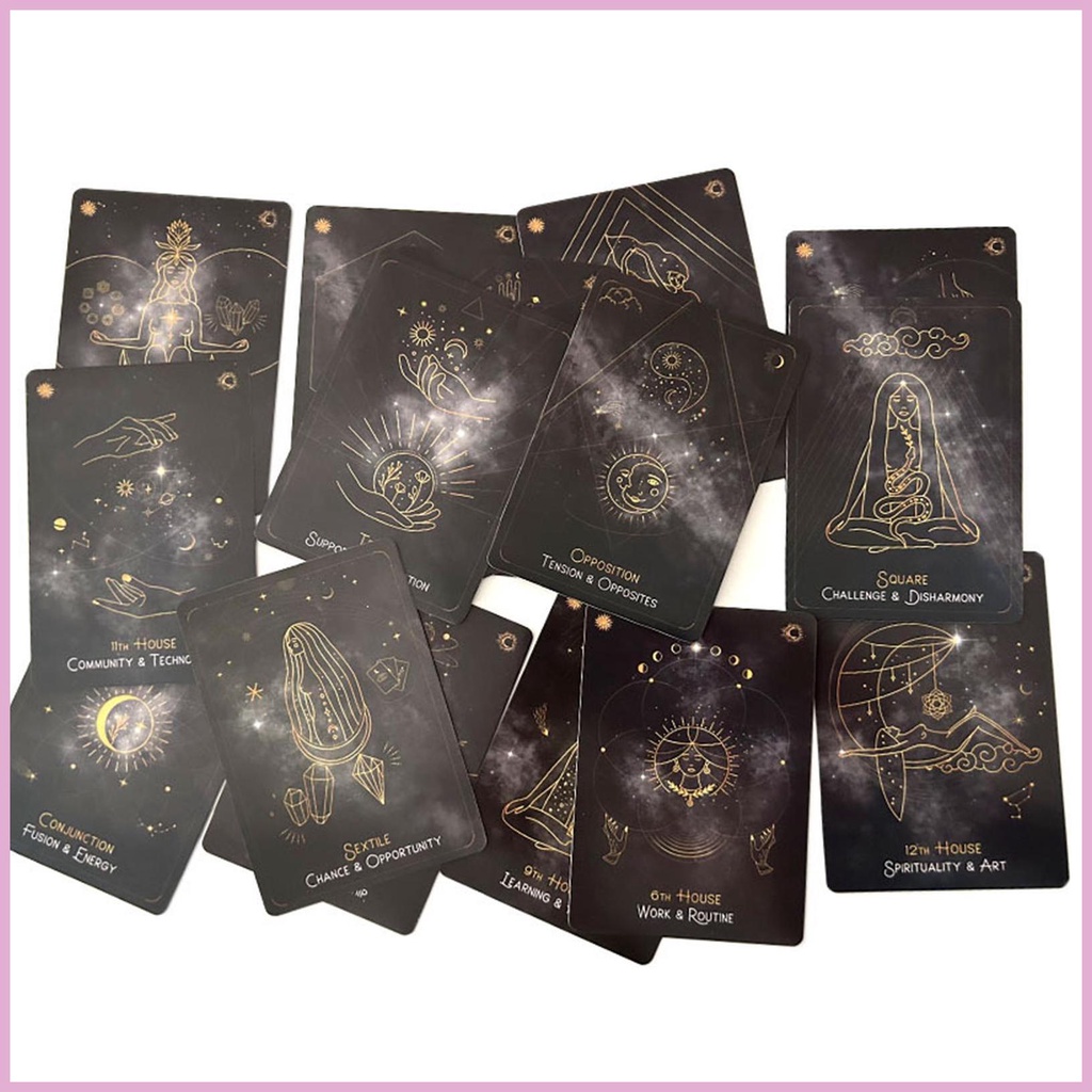 Tarot oracle cards english beginner -cards portable 43-cards lời tiên tri bói toán thẻ bói toán bí ẩn shinvn