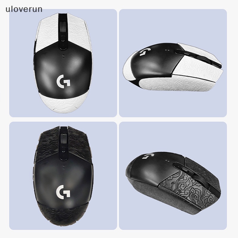 Uloverun mouse grip tape skate handmade sticker non slip suck sweat anti-slip sticker for logitech g304 g102 vn