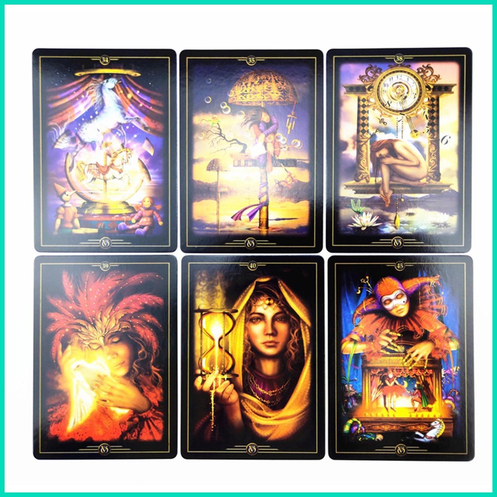 Bói bài tarot oracle of visions board game bộ bài tarot tiêu chuẩn công cụ bói toán cho giải trí hjuvn