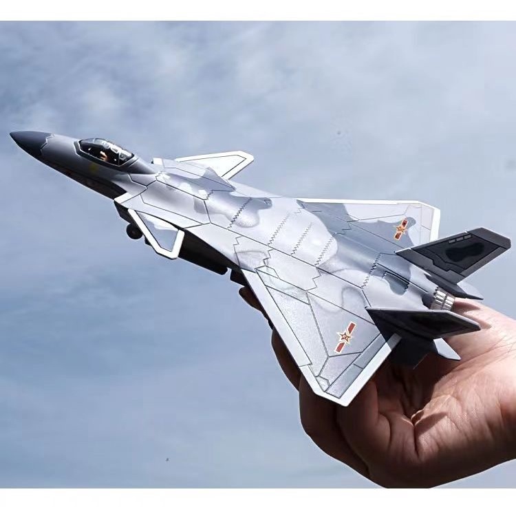 Mô Hình Máy Bay Quân Đội J-15 J-20 Bằng Hợp Kim Có Nhạc Và Đèn Độc Đáo Sống Động