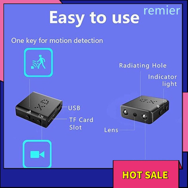 Re hd 1080p camera mini ir-cut tầm nhìn ban đêm phát hiện chuyển động máy quay an ninh máy quay cmos sensor loop video recorder