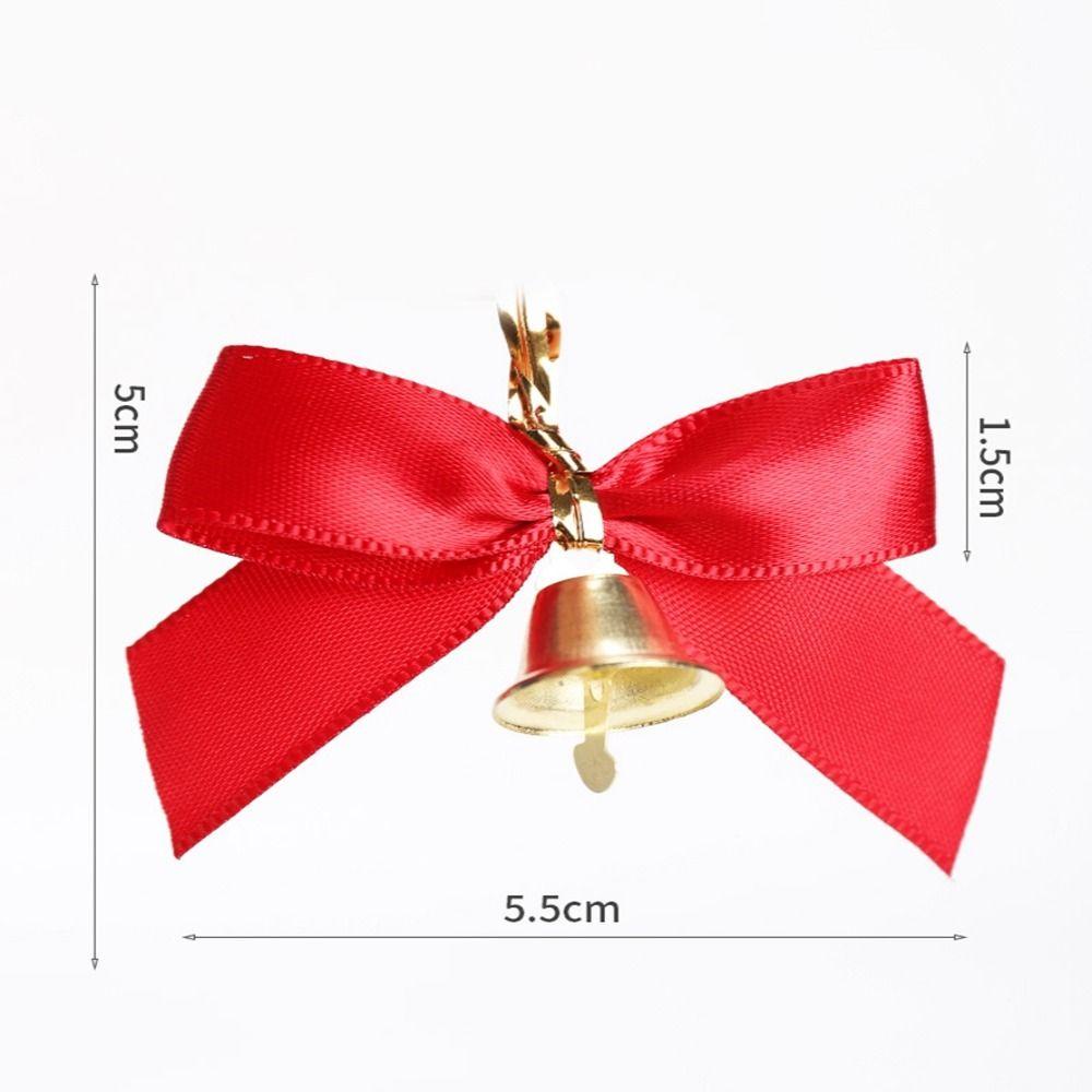 Set 10 Nơ Đỏ mini Trang Trí Giáng Sinh