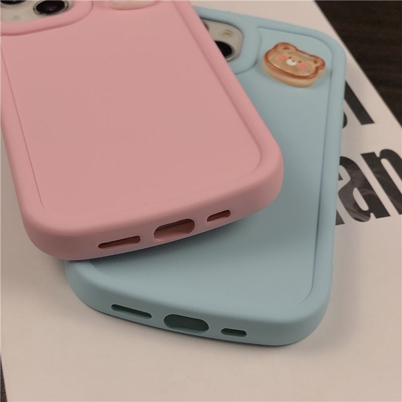 Ốp Điện Thoại TPU Mềm Chống Bụi Hình Thỏ Gấu Cho iPhone 14 13 12 11 Pro MAX XS MAX X XR