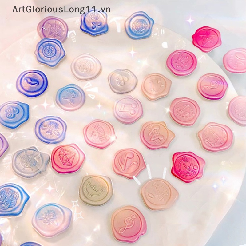 Artgloriouslong wax seal stickers cho đám cưới phong bì lời mời phong bì con dấu sticker cho bé tắm sinh nhật vòi hoa sen cô dâu.