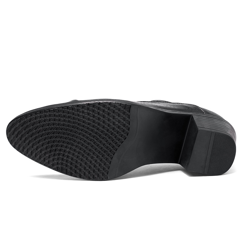 Giày Da Đế Xuồng Dày 6cm Thời Trang Lịch Lãm Cho Nam