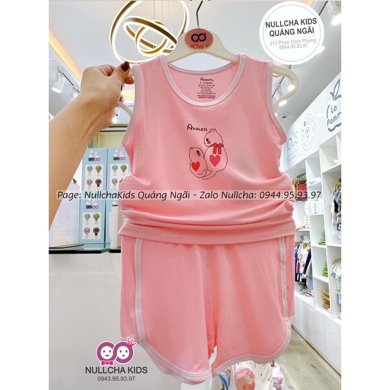 Bộ Avaler sát nách sợi tre cho bé trai bé gái