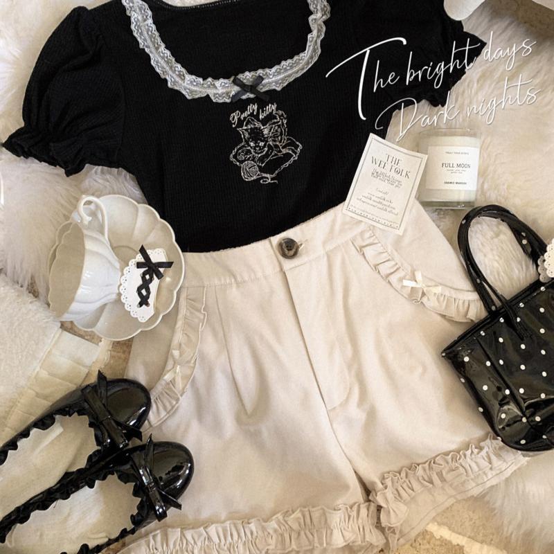 Ren top. Bubble sleeve t-shirt