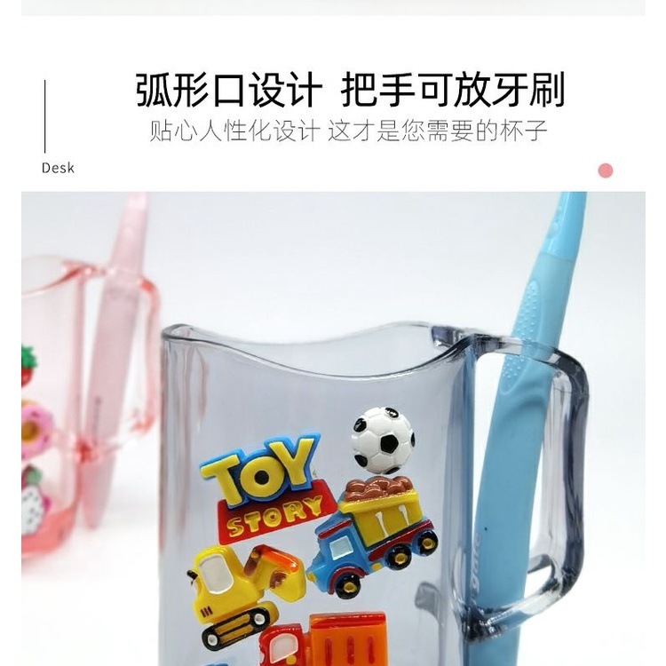 Cốc Đánh Răng Gắn Tường Kiểu Hoạt Hình Gấu Dâu Tây Dễ Thương Cho Bé