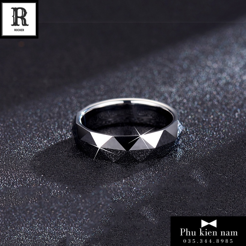 Nhẫn Nam nữ Trơn N026 - Nhẫn Thép Vonfram Cao cấp Không gỉ