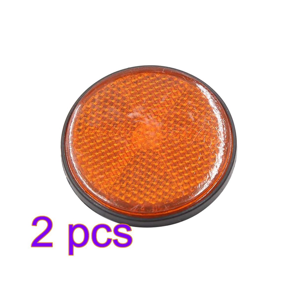 Đèn Phản Quang Hình Tròn 60mm Màu Cam Thông Dụng Cho Xe Hơi Xe Tải