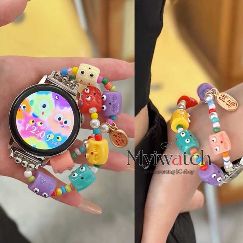 20MM 22MM Dây đeo đồng hồ đàn hồi dopamine monster dành cho huawei watch series GT 4 3 2 Pro watch 4 3 2 PRO 2e 42mm 43mm 46mm dây đeo tay hoạt hình dễ thương cho xiaomi honor magic gs pro